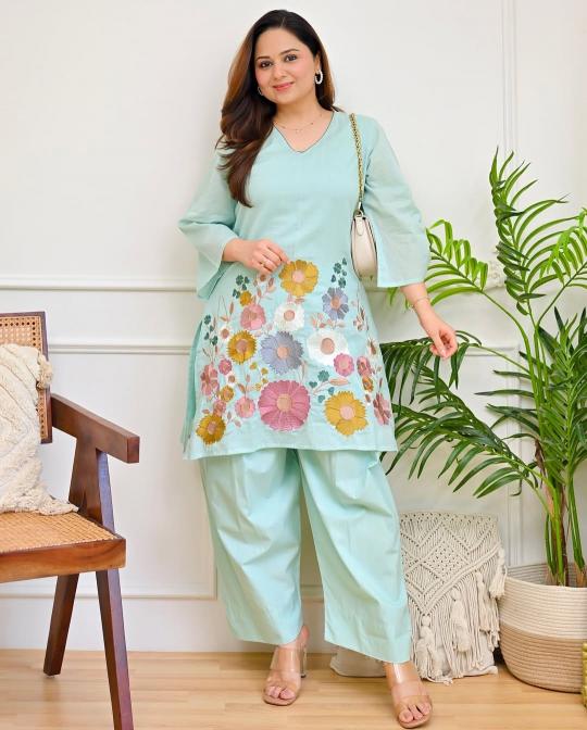 Jaipuri embroidered coord set india wholesale clothing suppliers